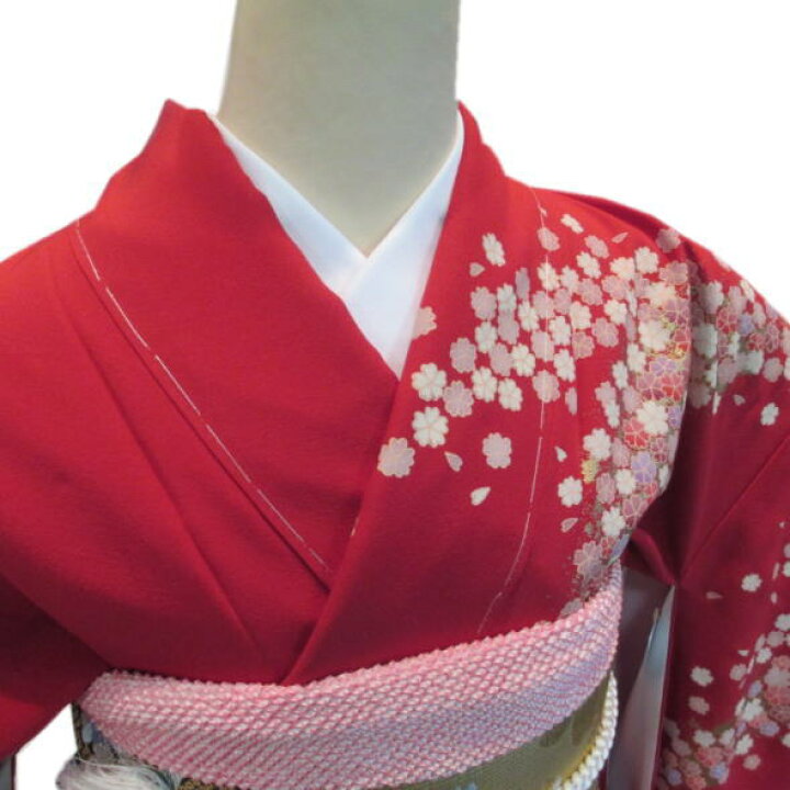 楽天市場】【中古】リユース リサイクル 仕立て上がり振袖 小桜 赤 