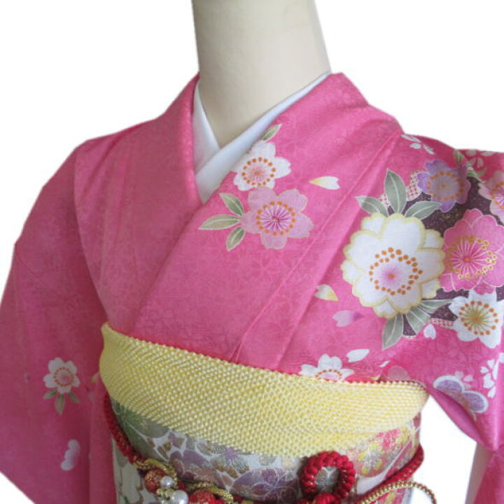 楽天市場】【中古】リユース リサイクル 仕立て上がり振袖 桜 ピンク 