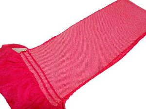 帯揚げ【総絞り】【振袖用】【ホットピンク】【日本製】【成人式】【七五三】【ワケ有り】【配送日時の指定・代引き共に不可】