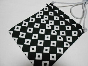 祭りポシェット 江戸一柄 くぎぬき 大サイズ ポケット付き スマホが入る 注染