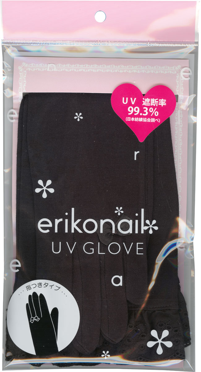日本郵便便発送で送料無料 エリコネイルＵＶグローブ EUV-1 指付タイプ ＵＶ ＧＬＯＶＥ ついに入荷 新着 erikonail