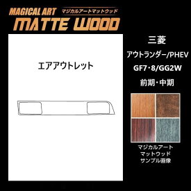 【20％OFFクーポン6/11まで】カーボンシート アウトランダー/PHEV GF7・8W/GG2W エアアウトレット マジカルアートマットウッド ハセプロ 三菱 WAOM-5