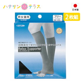 日本製 着圧機能サポーター シルクプロテイン加工 2枚入 神戸生絲 つま先 オープンタイプ 立ち仕事 家事 旅行 むくみ 着圧 段階圧力 男女兼用 大人用 メンズ レディース 高齢者 シニア