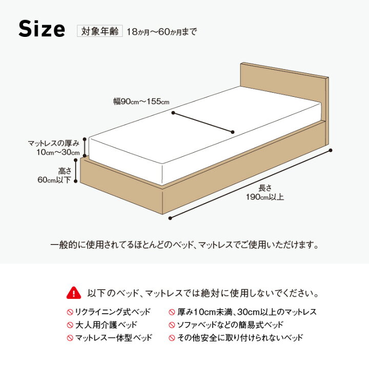 楽天市場 ベッドガード 転落防止 高さ 50cm ベビー 赤ちゃん デンビー Demby プレミアムベッドガード ベッドフェンス 140cm ベッドフェンス 折たたみ 寝返り キッズ ベッド柵 落下防止 安全 手すり サイドガード 布団のずれ落ち ベッド小物 ハナサンテラス