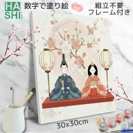 【受賞記念390円OFF】 絵の具 塗り絵 大人の塗り絵 ひな祭り 雛人形 飾り数字 塗り絵 DIY アート 数字油…