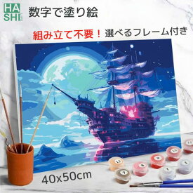クーポン100円OFF! アート 大人の塗り絵 数字 塗り絵 アクリル絵の具 絵画 幻影船 船 風景画 敬老の日 プレゼント アートセラピー 塗り絵キット フレーム付 数字油絵 数字塗り絵 パズル塗り絵 40x50cm 油絵セット アートパネル 絵 ナンバーペイント インテリア 入院 暇つぶし