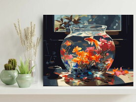 ランキング入賞 数字油絵 アクリル絵具 大人の塗り絵 絵画 日本画 ペイントバイナンバー 桜 鯉 日本庭園 浮世絵 葛飾北斎 油絵塗り絵 キャンバス 数字塗り絵 フレーム付 50x40cm 名画 塗り絵 油絵セット ナンバーペイント アートパネル 和モダン インテリア 入院 暇つぶし