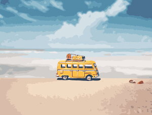 A[gpl Ǌ| hG Zbg G l̓hG i C  r[` t[t XIWiIGhG  hG Journey to the shore 30x40cm GZbg CeAG 