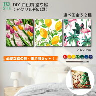 楽天1位 キャンバス アートパネル 絵の具で塗る 本格アート 絵画 塗り絵 ストレス解消 フレーム付 ファブ…