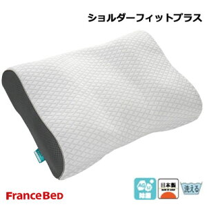 フランスベッド 日本製 ショルダーフィットピロー プラス ウォッシャブル枕 除菌
