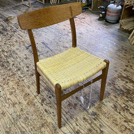 ハンス・J・ウェグナー CH23の座面修理 籐編み替え 張替え 籐椅子 修理 ラタン 座面編み替え 張り替え 椅子 張り替え 北欧家具 カゴメ編み 籠目編み マルニ カリモク 天童木工 トーネット ジャンヌレ ウェグナー モーエンセン ヴィンテージチェア the chair ザ チェア CH24