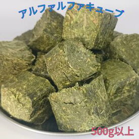 【 1000円ポッキリ 商品】 アルファルファキューブ ／ヘイキューブ 500g以上（袋入り）うさぎ ウサギ モルモット ハムスター チンチラ デグー 小動物用 ハムスターの餌 餌 食事 アルファルファ キューブ ルーサンキューブ えさ エサ 餌キューブ 乾 牧草 の女王 送料無料