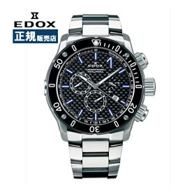 EDOX エドックス クロノオフショア1 クロノグラフ クォーツ ダイバーズウォッチ 防水 クロノグラフ ステンレス 10221-3M-NIBU2