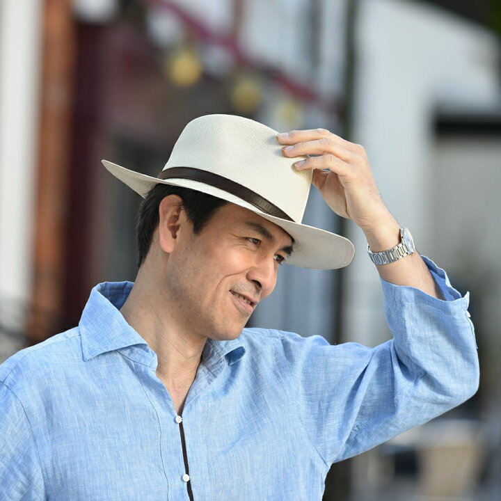 楽天市場 パナマハット 男性 女性 パナマ帽 ストローハット 中折れハットオフホワイト パナマ帽子 メンズハット 紳士帽 ハット 帽子 エクアドル 大きいサイズ プレゼント S M L Xl オメロオルテガ ジャングル 送料無料 あす楽 メンズハット 帽子専門店 時谷堂