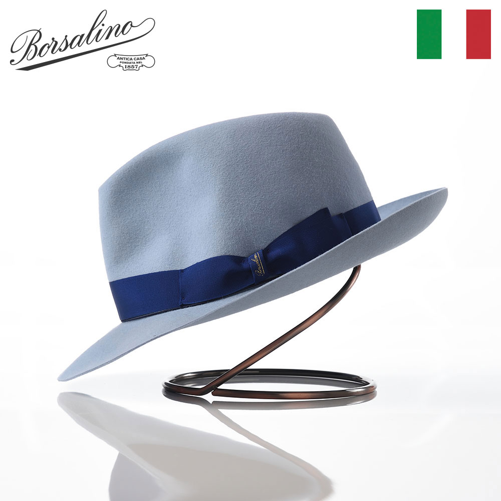 楽天市場】Borsalino ボルサリーノ 中折れハット フェルト帽 メンズ 