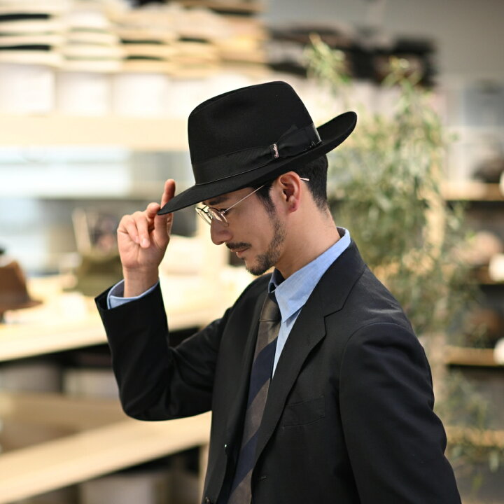 楽天市場】Borsalino ボルサリーノ 中折れハット フェルト帽 秋 冬 