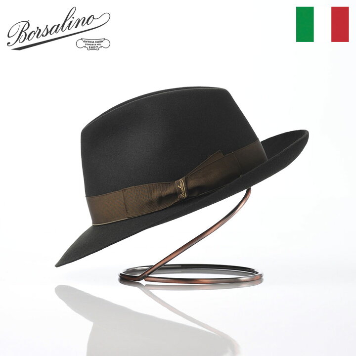 楽天市場】Borsalino ボルサリーノ 中折れハット フェルト帽 秋 冬 