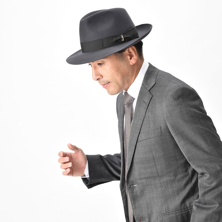楽天市場】Borsalino ボルサリーノ 中折れハット フェルト帽 秋 冬 