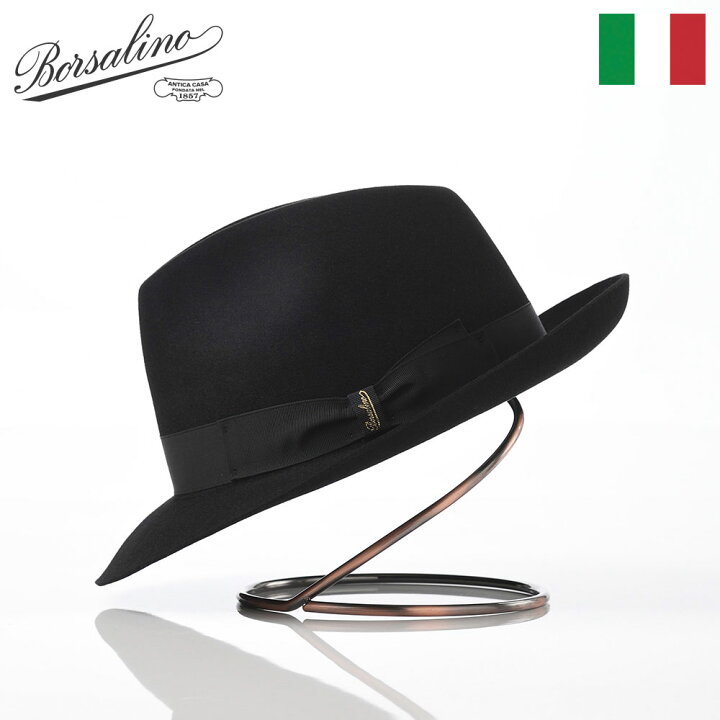 楽天市場】Borsalino ボルサリーノ 中折れハット フェルト帽 秋 冬 