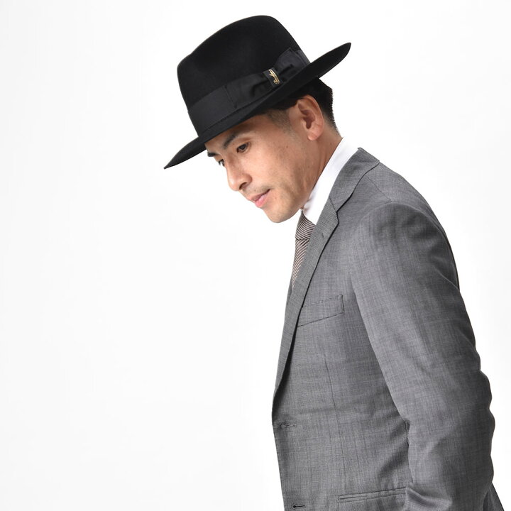 楽天市場】Borsalino ボルサリーノ 中折れハット フェルト帽 つば広 秋 