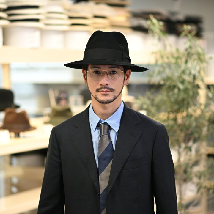 楽天市場】Borsalino ボルサリーノ 中折れハット フェルト帽 つば広 秋 