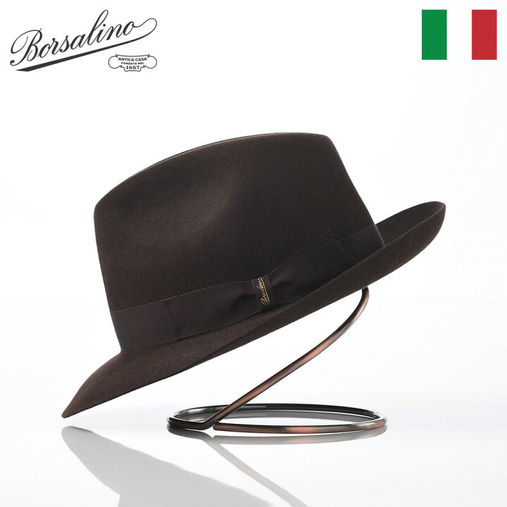 楽天市場】Borsalino ボルサリーノ 中折れハット フェルト帽 秋 冬  
