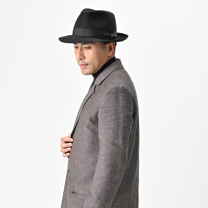 楽天市場】Borsalino ボルサリーノ 中折れハット フェルト帽 秋 冬 
