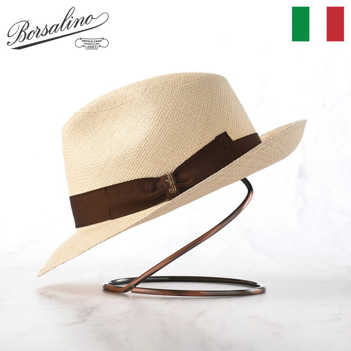 楽天市場】Borsalino ボルサリーノ パナマ帽 パナマハット 中折れ  