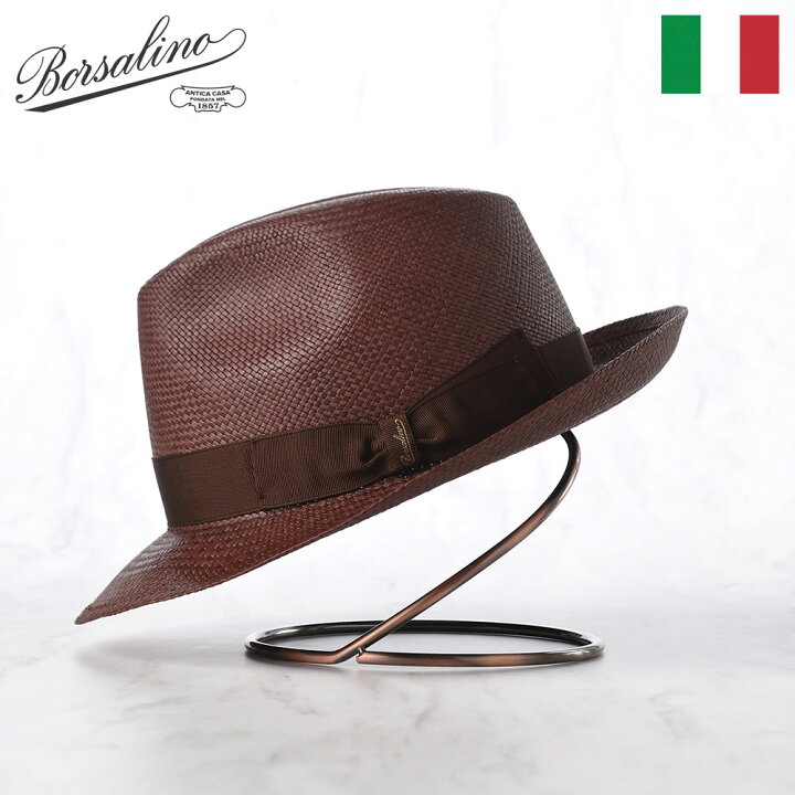 楽天市場】Borsalino ボルサリーノ パナマ帽 パナマハット 中折れ  
