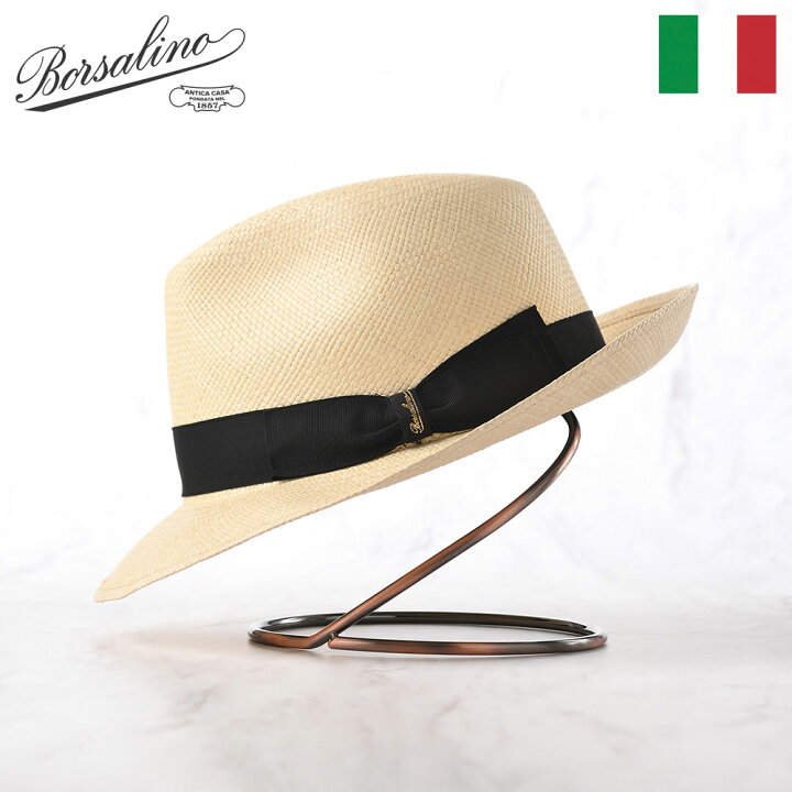 楽天市場】Borsalino ボルサリーノ パナマ帽 パナマハット 中折れ 