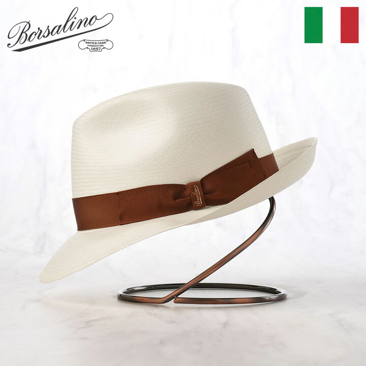 楽天市場】Borsalino ボルサリーノ パナマ帽 パナマハット 中折れ 