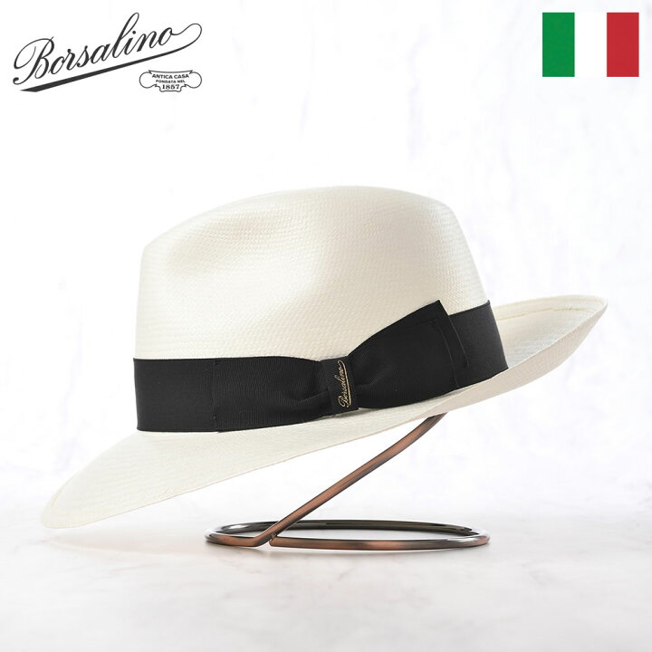 楽天市場】Borsalino ボルサリーノ パナマ帽 パナマハット 中折れ 