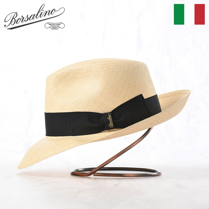 楽天市場】Borsalino ボルサリーノ パナマ帽 パナマハット 中折れ 