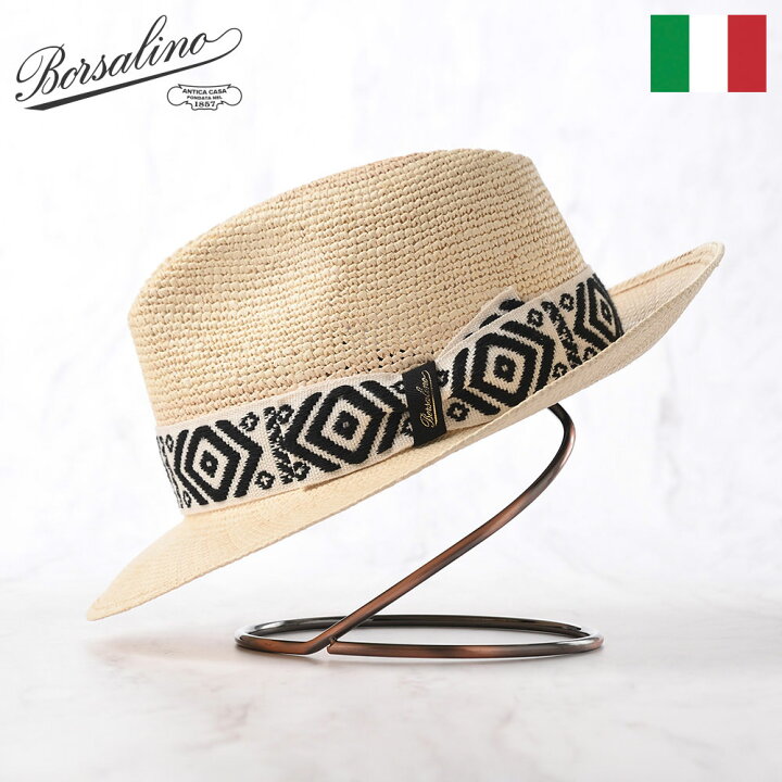 楽天市場】Borsalino ボルサリーノ パナマ帽 パナマハット 中折れ 