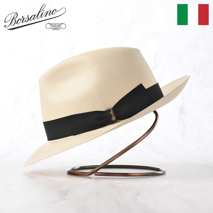 楽天市場】Borsalino ボルサリーノ パナマ帽 パナマハット 中折れ 