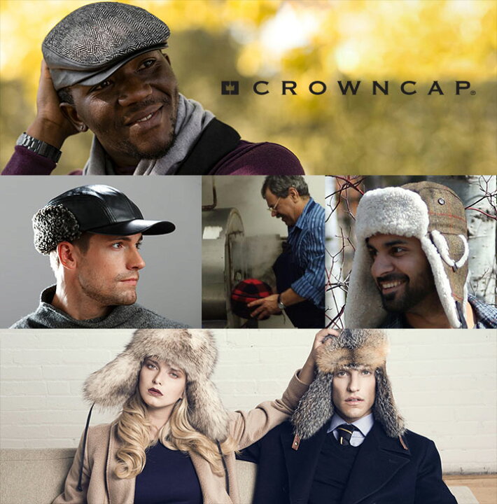 楽天市場】CROWNCAP 飛行帽 フライトキャップ 防寒帽 レザー 本革 帽子 