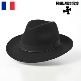 HIGHLANDS CROSS（ハイランドクロス） Malcolm Wool Hat 009（マルコム ウールハット） ブラック 父の日 ギフト プレゼント 贈り物
