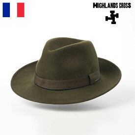 HIGHLANDS CROSS（ハイランドクロス） Malcolm Wool Hat 009（マルコム ウールハット） オリーブ