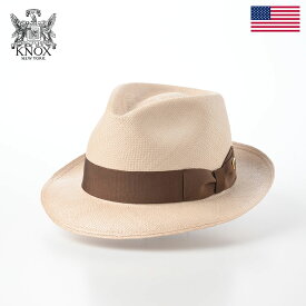 KNOX パナマ帽 パナマハット 帽子 中折れハット つば短め メンズ レディース 本パナマ 春 夏 大きいサイズ 小さめ シンプル カジュアル フォーマル エレガント リゾート 海 アメリカブランド ギフト あす楽 送料無料 ノックス Panama Hat（パナマハット） KMC ベージュ