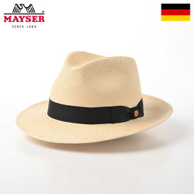 MAYSER パナマ帽 中折れハット メンズ レディース パナマハット 本パナマ 春 夏 帽子 父の日 紳士帽 大きいサイズ フォーマル カジュアル おしゃれ シンプル ドイツブランド マイザー マイゼル メイサー Panama Hat（パナマハット） M212521 ナチュラル