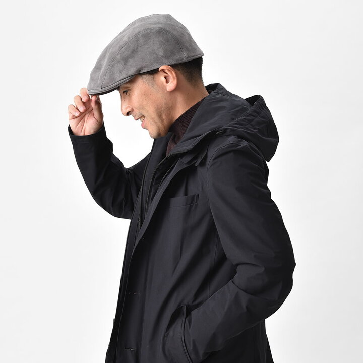 楽天市場】マローネ レザーハンチング帽 メンズ 秋 冬 帽子 キャップ 