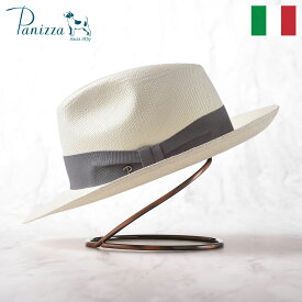 Panizza イタリアブランド 中折れハット メンズ パナマ帽子 レディース 紳士帽 春 夏 大きいサイズ イタリア製 パナマハット フェドラ 本パナマ プレゼント ギフト 送料無料 パニッツァ QUITO SPERANZA（キト スペランツァ）ホワイト