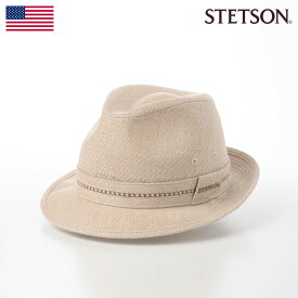 【SALE 10％OFF】ステットソン STETSON ソフトハット 中折れハット 帽子 メンズ レディース 春 夏 つば短め カジュアル アウトドア 普段使い 送料無料 NEW LESCAUT LINEN GAUZE（ニューレスコー リネンガーゼ） SE184 ナチュラル