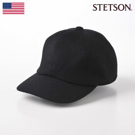 STETSON カシミヤ100％ ベースボールキャップ CAP 帽子 父の日 ブランド メンズ レディース 紳士 秋 冬 大きいサイズ サイズ調整 アメカジ カジュアル おしゃれ ギフト プレゼント アメリカ ステットソン CASHMERE CAP（カシミヤ キャップ）SE635 ブラック