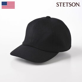 STETSON カシミヤ100％ ベースボールキャップ CAP 帽子 ブランド メンズ レディース 紳士 秋 冬 大きいサイズ サイズ調整 アメカジ カジュアル おしゃれ ギフト プレゼント アメリカ ステットソン CASHMERE CAP（カシミヤ キャップ）SE635 ブラック