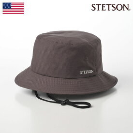 STETSON 帽子 父の日 バケットハット サファリハット 春 夏 メンズ レディース カジュアル おしゃれ ブランド アウトドア UV 熱中症対策 ファッション小物 ステットソン COOL DOTS HAT（クールドッツハット）SE712 ブラウン