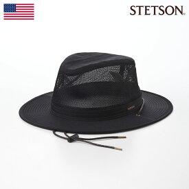 STETSON（ステットソン） MESH HAT（メッシュハット）SE718 ブラック 父の日 ギフト プレゼント 贈り物