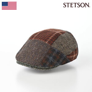 STETSON n`OX Xq Lbv CAP ŖX Y fB[X H ~ 傫TCY  ig t@bV AJ uh Xebg\ HARRIS TWEED PATCHWORK HUNTINGinXc