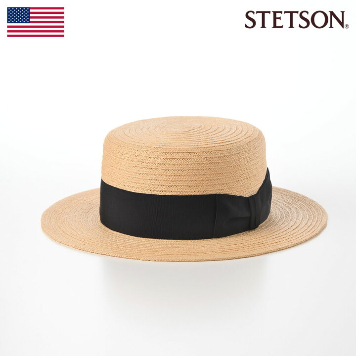 楽天市場】STETSON 帽子 カンカン帽 ストローハット メンズ レディース 