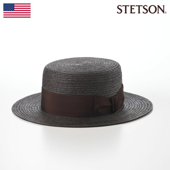 楽天市場】STETSON 帽子 カンカン帽 ストローハット メンズ レディース 